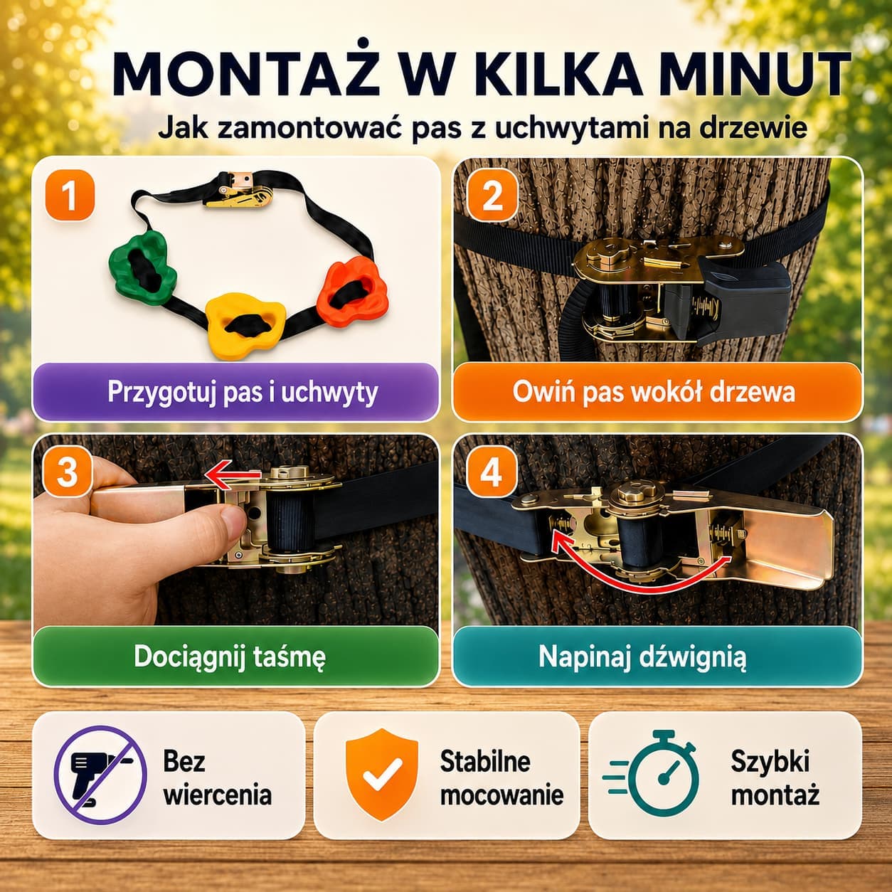 Mały Wspinacz — Domowy Plac Zabaw na Drzewie